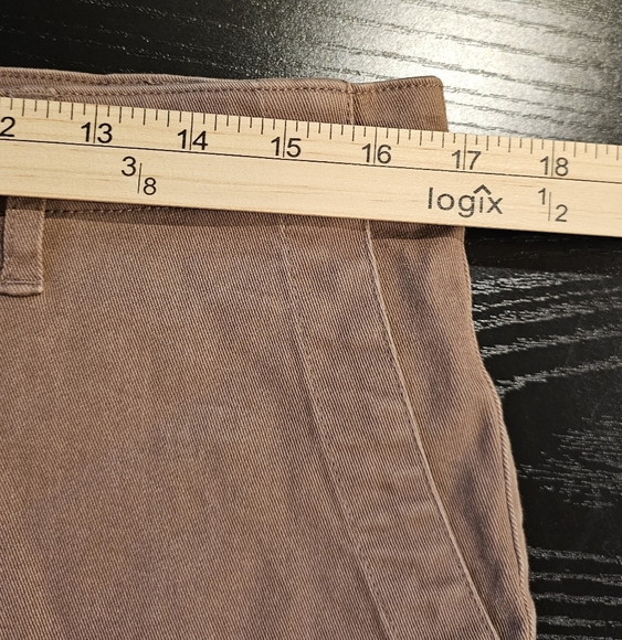 LOGO by Lori Goldstein Stretch Twill Boyfriend Crop Wide-Leg Pants, sz 14 - Picture 10 of 13